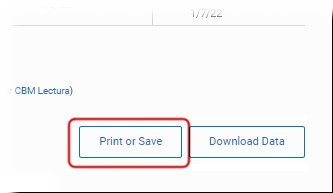 The Print or Save button.