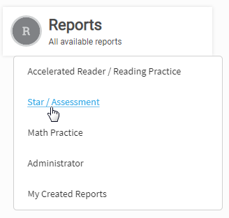 The Star/Assessment link.