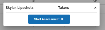The Start Assessment button.